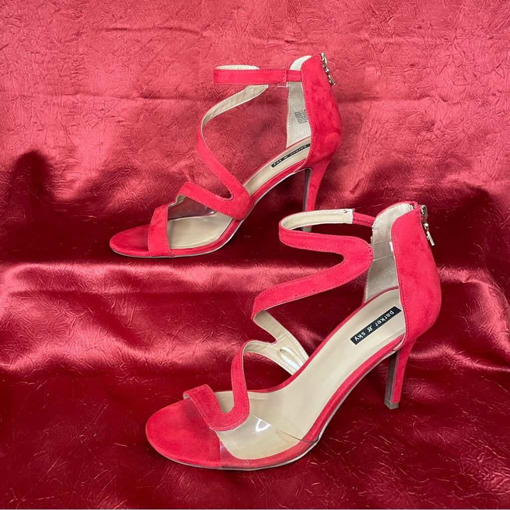 Parker  Sky Vanessa Open Toe Heels 11m  Preowned Guc